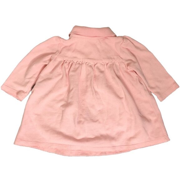 Ralph LAUREN - Light Pink Long Sleeve Infant Dress - Size 9M - Picture 2 of 5